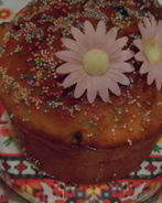 Пасхальный кулич в сахарной глазури