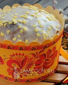 Пасхальный творожный кулич
