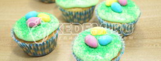 пасхальные кексы куличики. Шаг 14