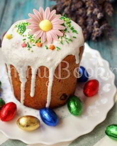 Пасхальные куличи с халвой