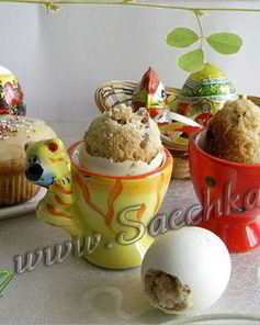 Пасхальные куличи в виде яиц