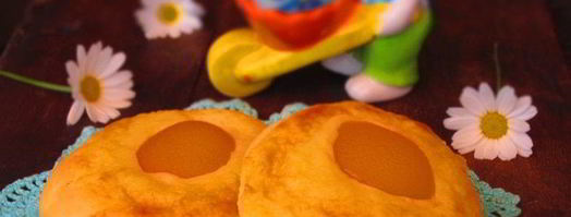 пасхальные творожные булочки с заварным кремом и абрикосами. Шаг 12