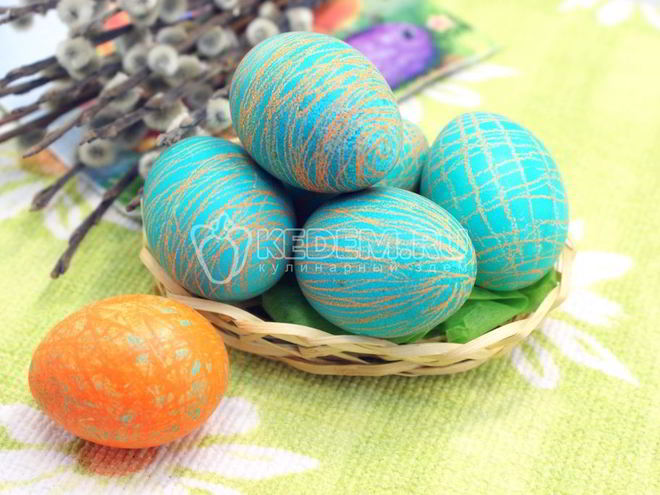 Рецепт пасхальных яиц карандашных