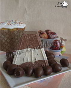 Полосатая шоколадная пасха