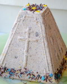 Шоколадная творожная пасха