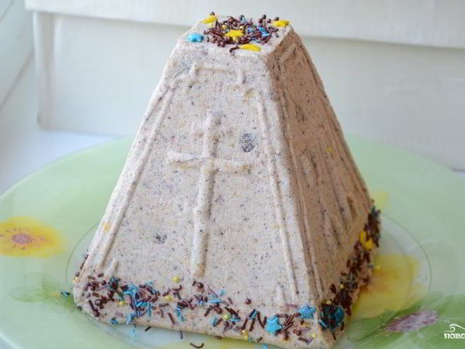 Рецепт шоколадной творожной пасхи