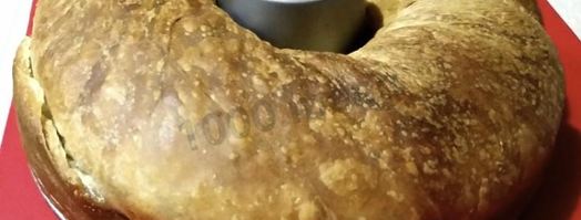 штрудель к пасхальному столу из слоеного теста. Шаг 11