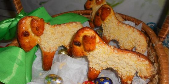 Сырные пасхальные барашки