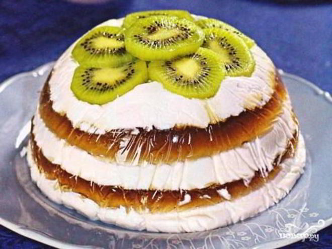 Рецепт творожной пасхи с киви