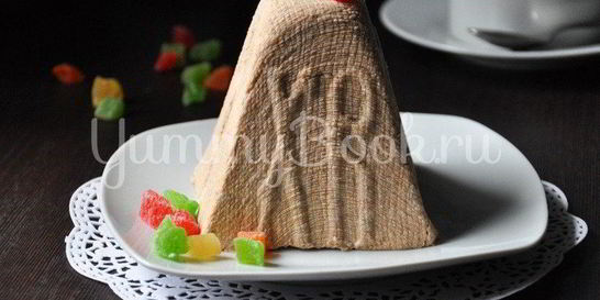 Творожная шоколадная пасха