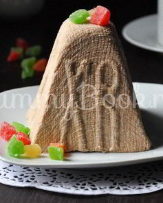 Творожная шоколадная пасха