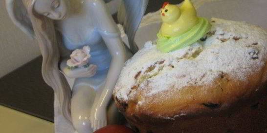 Творожный кулич на соде