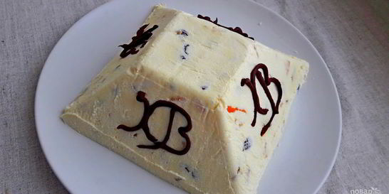 Ванильная творожная пасха