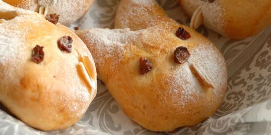 Зайцы дрожжевые пасхальные