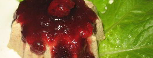 печеночный пудинг с вишневым соусом. Шаг 4