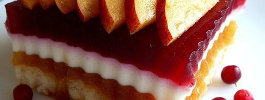 персиково-брусничный десерт. Шаг 9