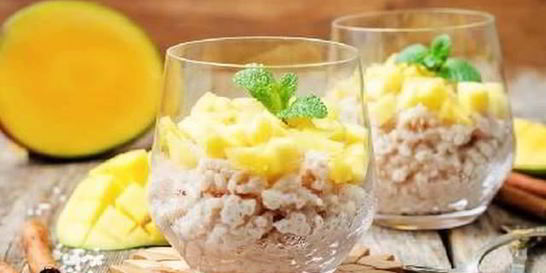 Рисовый пудинг с манго