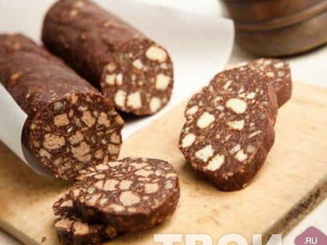 Рецепт шоколадной колбасы