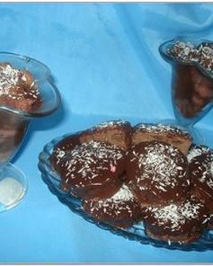 Шоколадно-сырный десерт