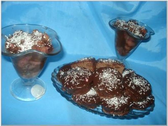 Рецепт шоколадна-сырного десерт