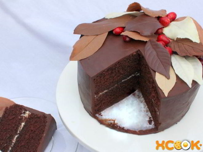 Рецепт шоколадных листьев