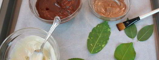 шоколадные листья. Шаг 3