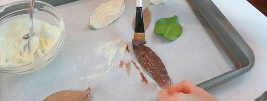 шоколадные листья. Шаг 4