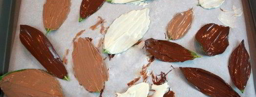 шоколадные листья. Шаг 5