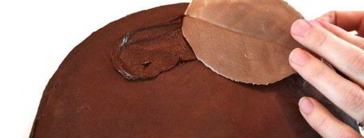 шоколадные листья. Шаг 7