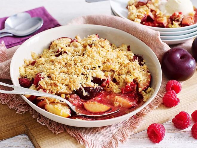 Рецепт сливового крамбла