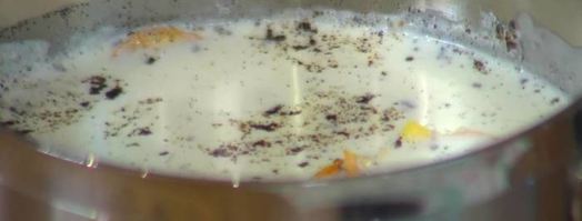 сметанная панна котта с вишневым соусом. Шаг 3