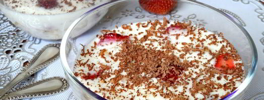 сметанное желе с бананом и клубникой. Шаг 5