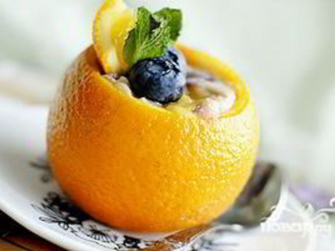 Рецепт апельсинова-голубичного суфле