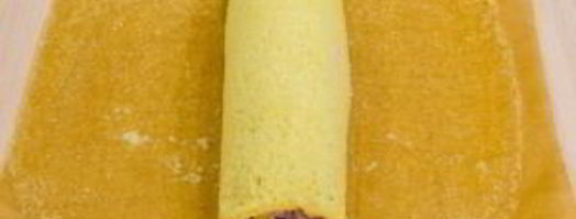 бисквитный рулет с брусничным суфле. Шаг 11