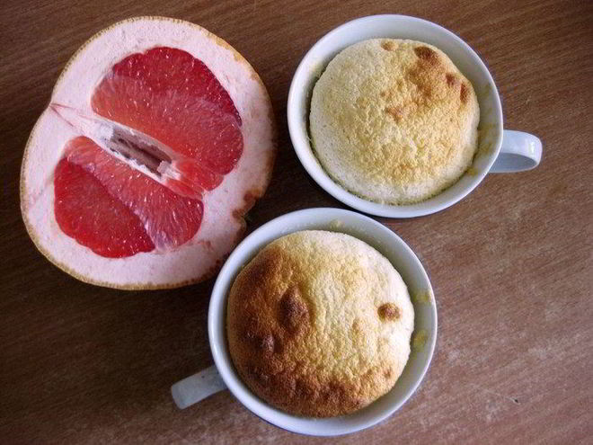 Рецепт грейпфрутового суфле