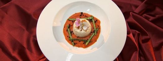 куриное суфле с апельсиновыми цукатами на морковном пюре. Шаг 5