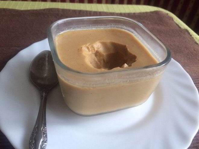 Рецепт низкокалорийного молочно-карамельного суфле