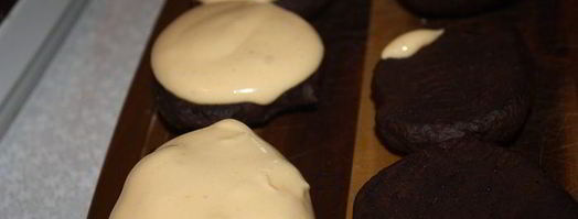 шоколадные печенья вупи-куки с облепиховым суфле. Шаг 20