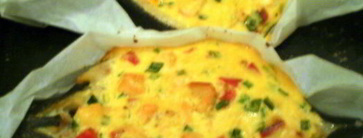 сибас с творожно-сырным суфле и семгой. Шаг 16