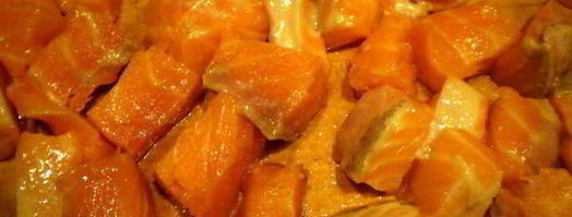 сибас с творожно-сырным суфле и семгой. Шаг 4