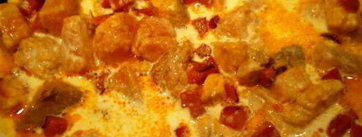 сибас с творожно-сырным суфле и семгой. Шаг 8