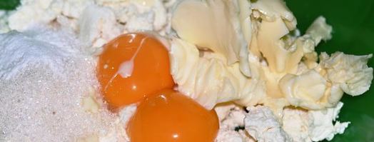 сладкий киш с творожным суфле и абрикосами. Шаг 7