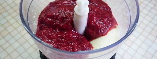 сливочно-вишневое суфле с творогом и шоколадом. Шаг 4