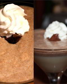 Сливочное суфле из двух шоколадов