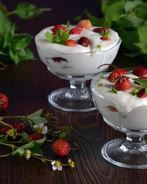 Сливочное суфле с земляникой