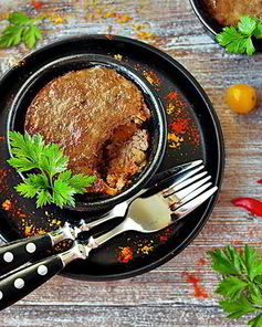 Суфле из куриной печени с болгарским перцем