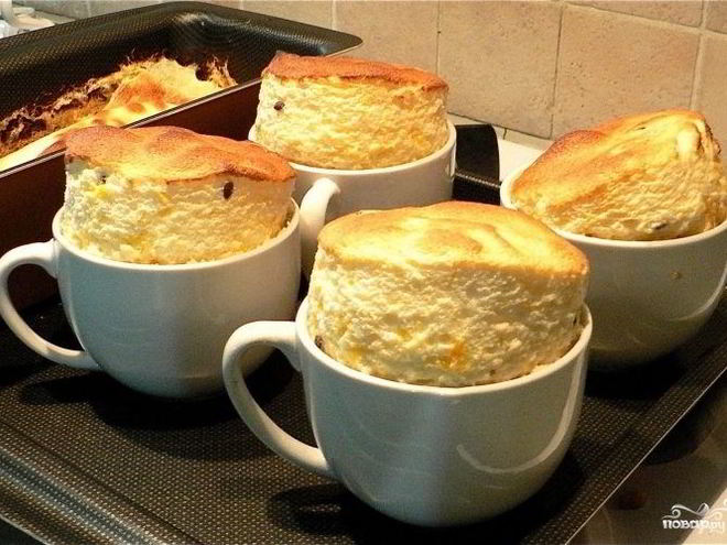 Рецепт суфле из курицы с сыром