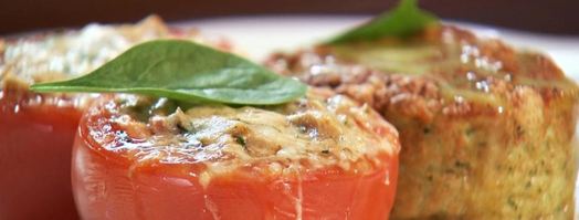 суфле из трески с медово-горчичным соусом и запеченными помидорами. Шаг 7