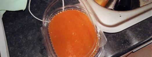 суфле из тыквы, медовый крамбл, облепиховые сорбет и ганаш. Шаг 2