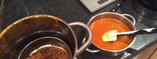 суфле из тыквы, медовый крамбл, облепиховые сорбет и ганаш. Шаг 6